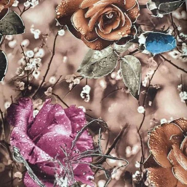 Mellanösten Blomstring Soffa Tyger